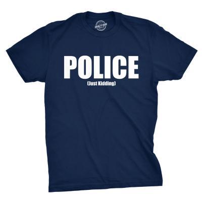 POLICE Shirt, Feds Shirt, Cops Shirt Men, Fake Police Tee, Mens Funny Shirt, Funny Workout Shirt for men, Police Shirt