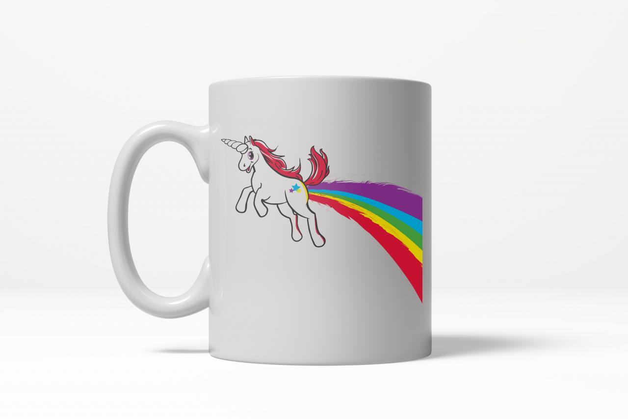 Unicorn Coffee Mug Rainbow Unicorn Mug Funny Work Mug Cool