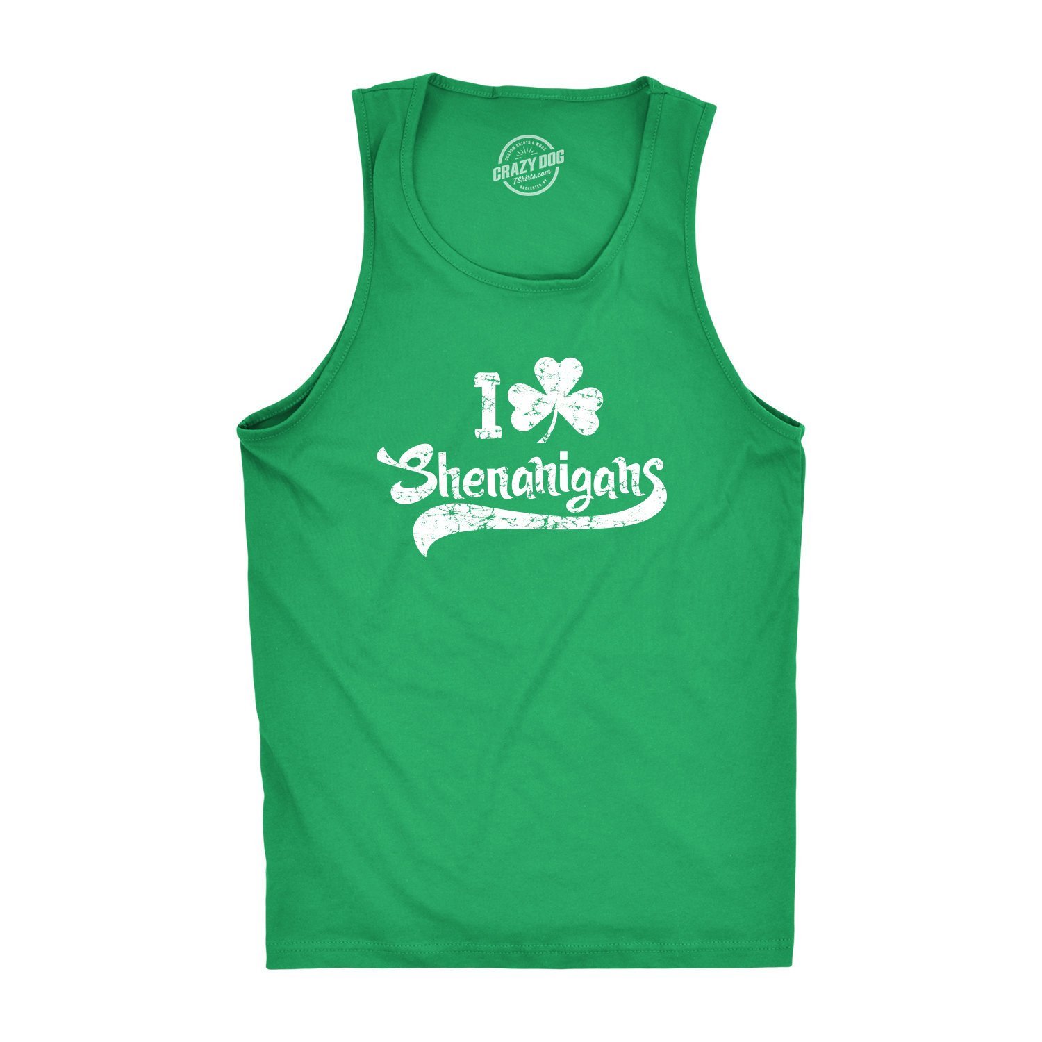 I Clover Shenanigans Tank Top St Patricks Day Gym Top Men St Patrick Day Drinking Shirts Guys Wor On Luulla