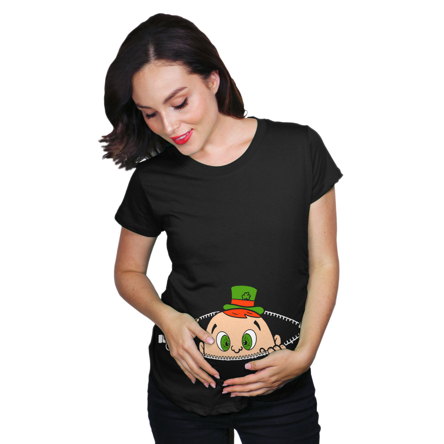 Irish Maternity Shirt Irish Pregnancy Shirt Leprechaun Maternity