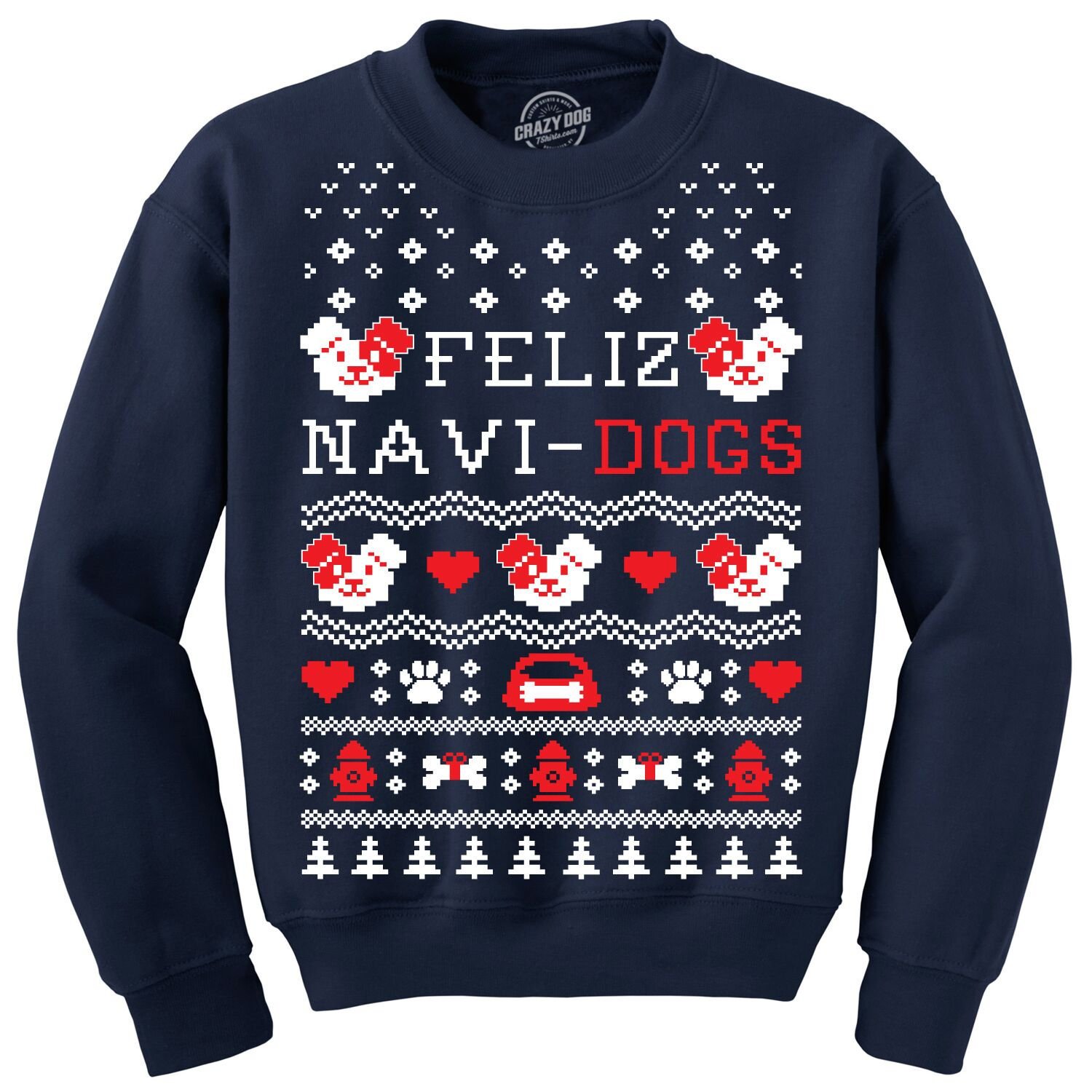 Feliz Navidad Christmas Sweater, Sweatshirt, Feliz Navidogs Shirt, Dog