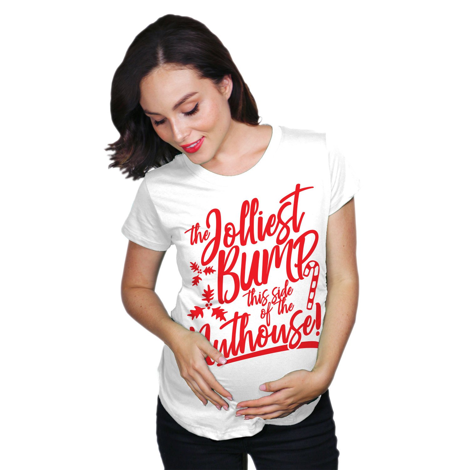 baby bump christmas shirt