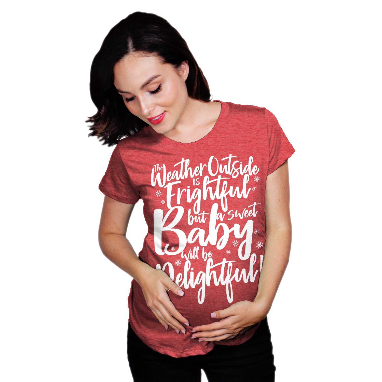 Maternity T Shirts Oh Baby Letters Print Short Sleeve V Neck Pregnancy Tees Knits Tees Women Shops Clothing Accessories